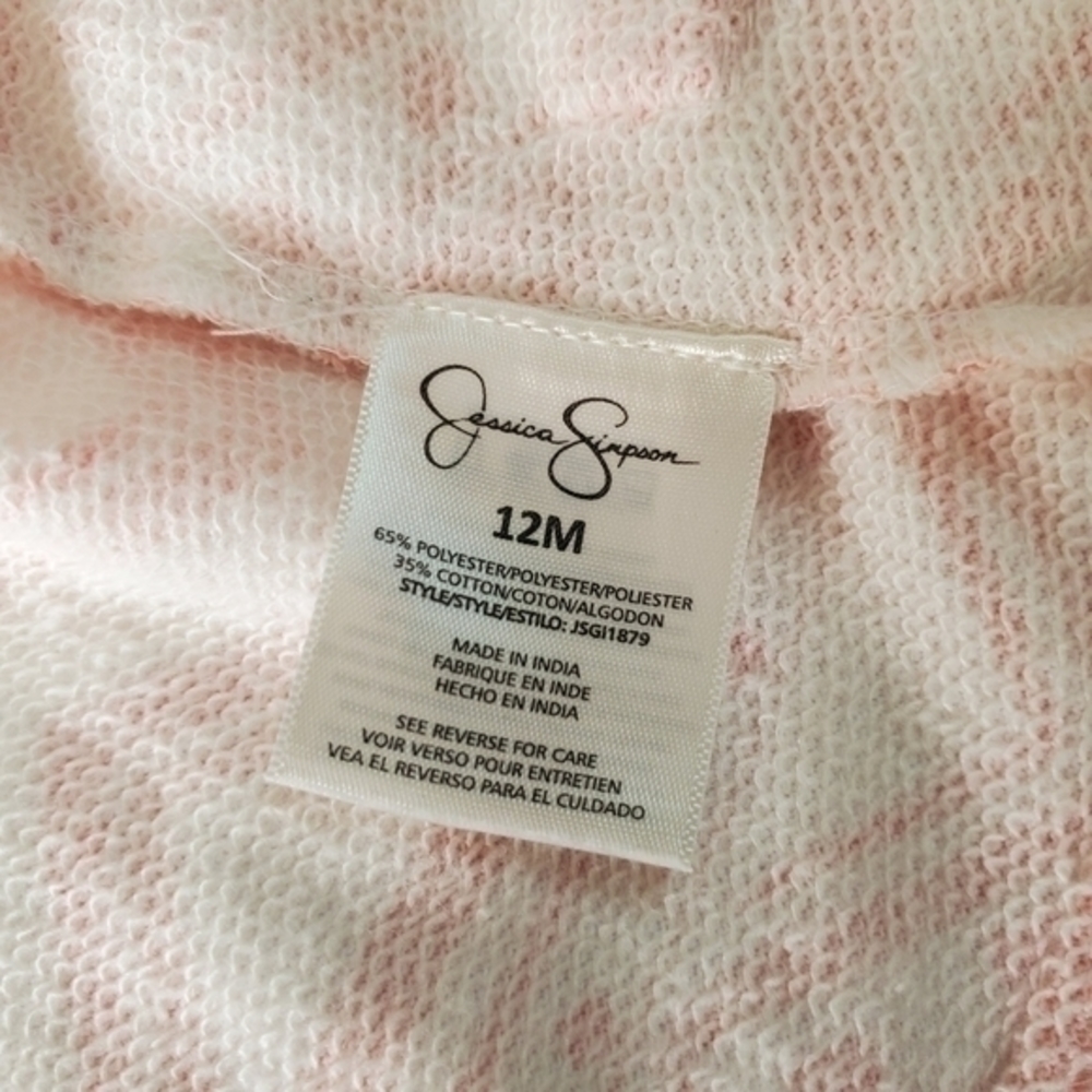 Baby Jessica Simpson jacket. Size 12 months. Bohemian. Zip. Pink and whi… - Picture 7 of 7